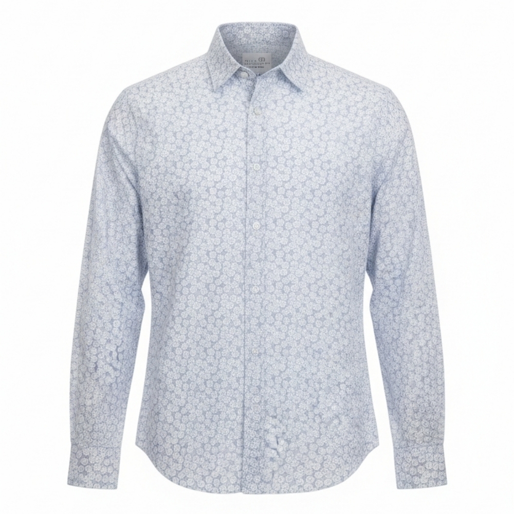 Truth Substance Common Sense  Printed Long Sleeve Button Down Shirt Mens Small